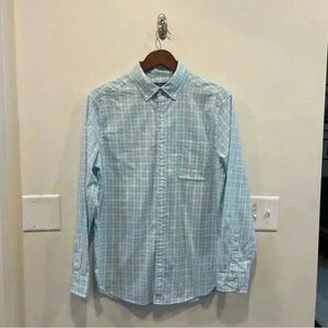 Vineyard vines classic fit Murray shirt in medium blue plaid